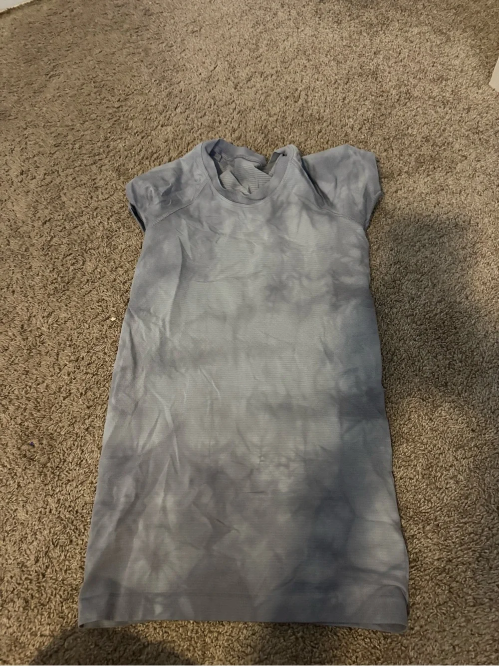 lululemon athletica grey tie die swiftly tech size 2